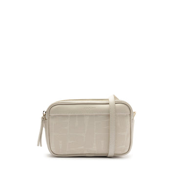 CARTERA ECO NAPA / TECIDO OFF WHITE