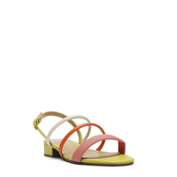 SANDALIA ECO NAPA CONFETE / PAPAYA / BONE / CITRON